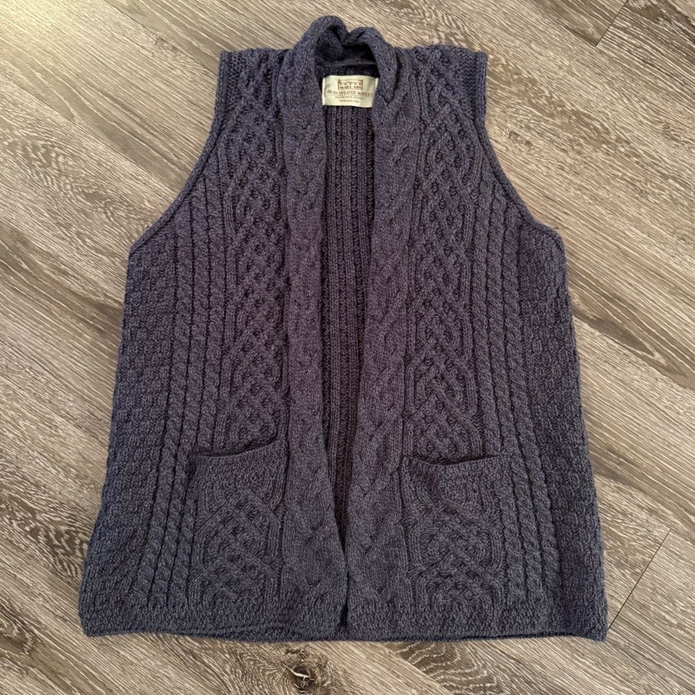 Aran Sweater Market Cable Aran Waistcoat